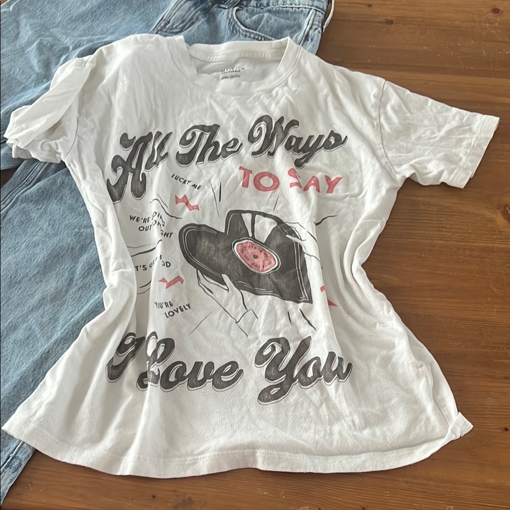 American Vintage White Graphic Tee